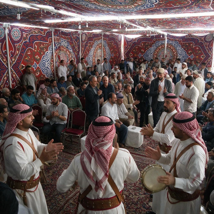تقديم الكنافة في مناسبات الاعراف و الزفاف